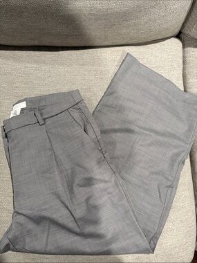 H&M Grey Wide-Leg Trousers